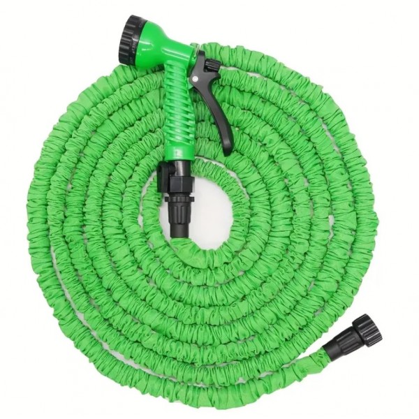 Manguera De Jardín Extensible De 22,5 M Con Boquilla Multifunción, Kit